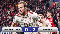 Bayern thắng thuyết phục Leverkusen trong ngày Kane thăng hoa