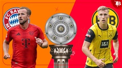 23h30 ngày 12/4, Bayern Munich vs Dortmund