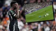 Arsenal được hưởng quả phạt đền gây tranh cãi nhưng Saka lại đá hỏng