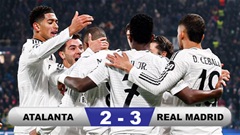 Real nhọc nhằn đánh bại Atalanta, tạm thoát khủng hoảng ở Champions League