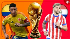 07h00 ngày 26/3: Colombia vs Paraguay
