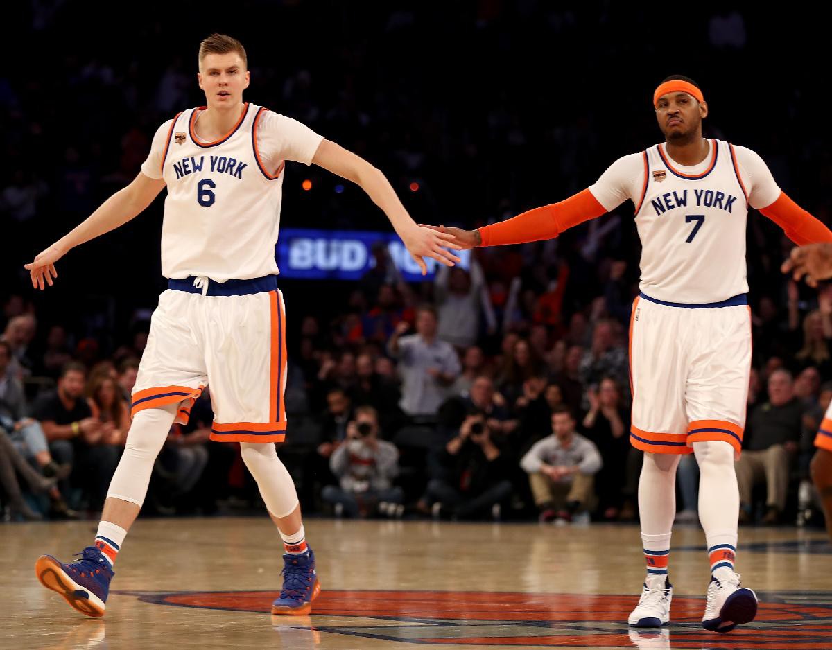 Porzingis và Anthony đang đánh cặp khá tốt