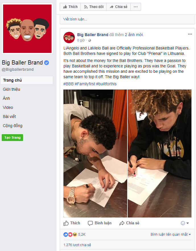 LaVar Ball gửi hai người con sang châu Âu vì NBA