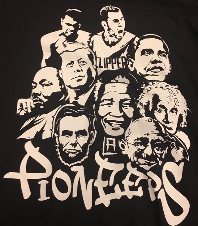 Bức ảnh gây sốc in trên áo thun của các thành viên Clippers khi thuyết phục Blake Griffin ký hợp đồng mới