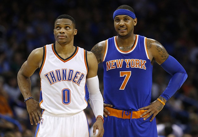 Carmelo Anthony là lựa chọn tốt nhất trong mắt ban lãnh đạo của Thunder.