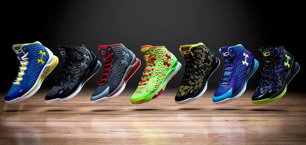 Một loạt phối màu khá đẹp mắt của Under Armour Curry 1.