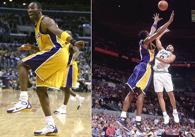 Kobe Bryant với 2 phối màu PE cho Air Zoom Huarache 2K4.
