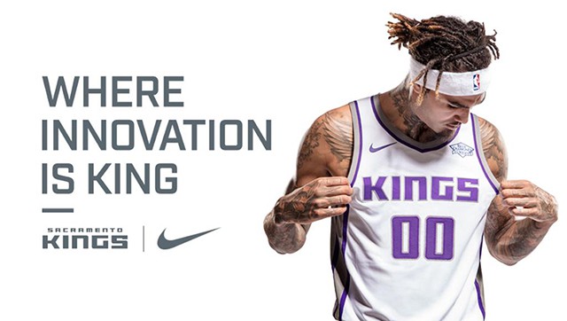 Mẫu áo đấu được Sacramento Kings vừa ra mắt vào hôm qua.