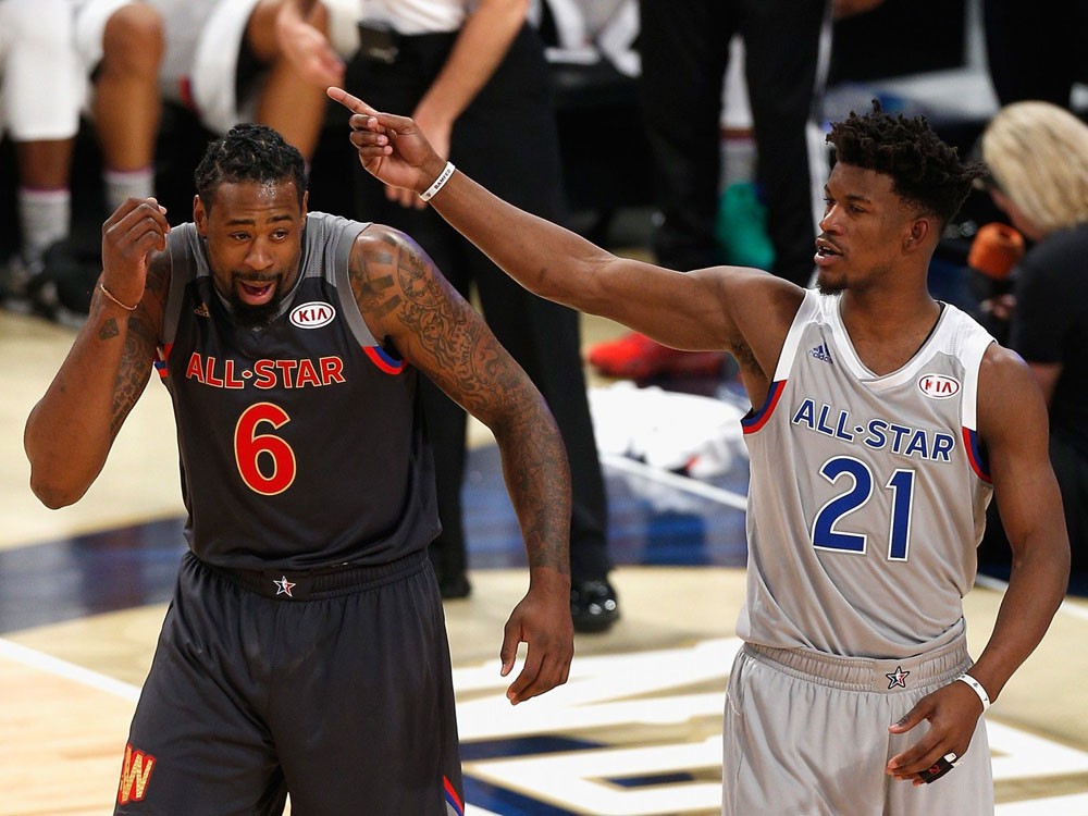 Jimmy Butler trở lại All-Star Game trong năm thứ 4 liên tiếp.