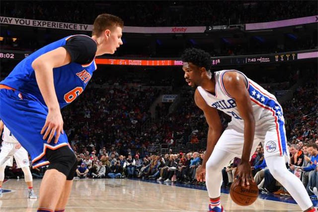 Embiid được bao bọc và phát triển tốt hơn Porzingis rất nhiều