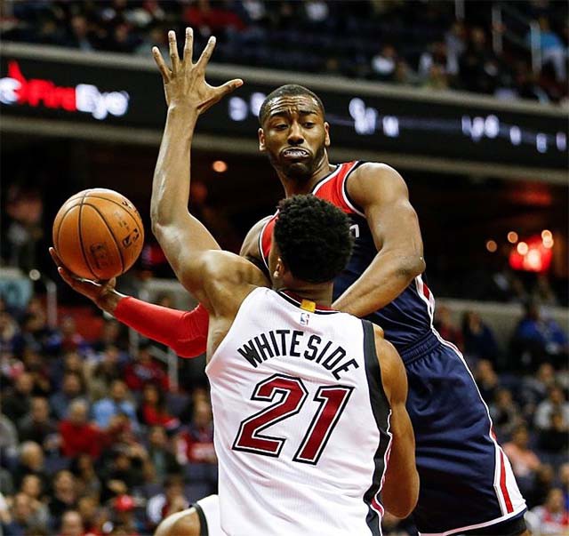 John Wall đang có phong độ cao nhưng vẫn chưa thể đem lại chiến thắng cho Wizards.