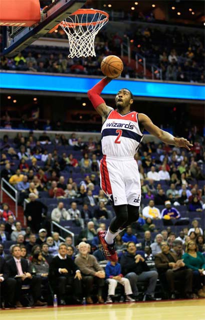 John Wall một lần nữa lại sắm vai người hùng của Washington Wizards.