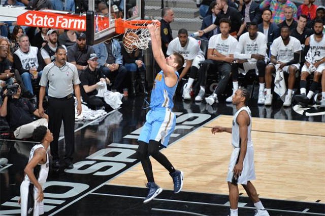 Jokic có đêm thi đấu tốt nhất trong sự nghiệp trước San Antonio Spurs