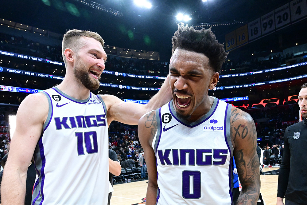 Malik Monk (số 0) là người hùng của Sacramento Kings trong trận đấu NBA hay nhất năm