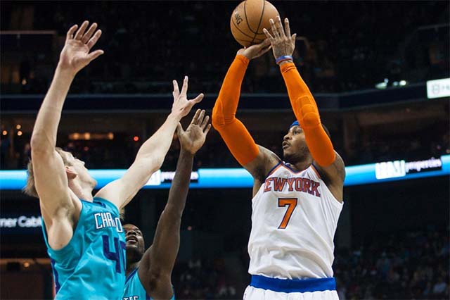 Melo đã có cú buzzer-beater mang về chiến thắng nghẹt thở cho chủ nhà Knicks.