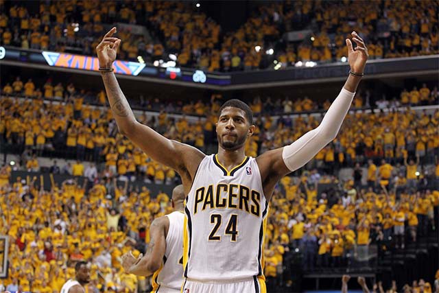 Paul George và Pacers luôn có phong độ cao trên sần nhà Bankers Life Fieldhouse.