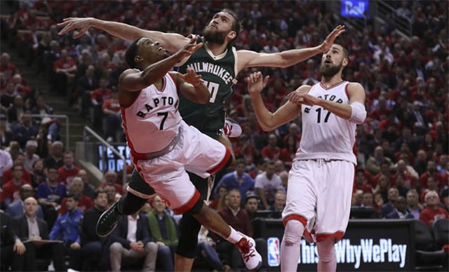 Raptors thắng thót tim ở cuối trận nhờ hạn chế hiệu quả của Giannis Antetokounmpo