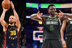 Anthony Edwards vượt qua Stephen Curry, trở thành “vua 3 điểm” NBA 2024-25