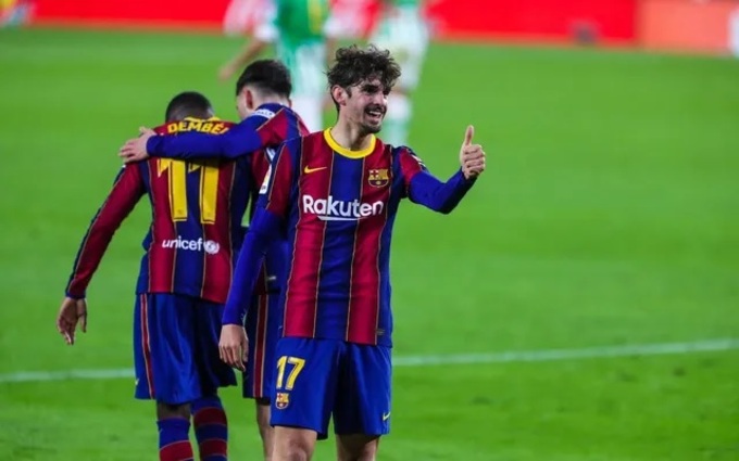 Trincao thời còn khoác áo Barca.