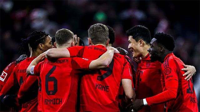Bayern đang chiếm ưu thế trong cuộc đua tới ngôi vô địch Bundesliga