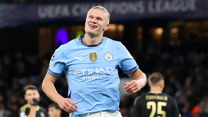 Haaland xếp thứ 10 trong danh sách ghi bàn tốt nhất lịch sử Champions League