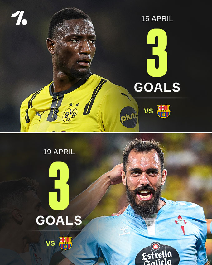Chỉ trong vòng vài ngày, đã có 2 cầu thủ lập hat-trick vào lưới Barca