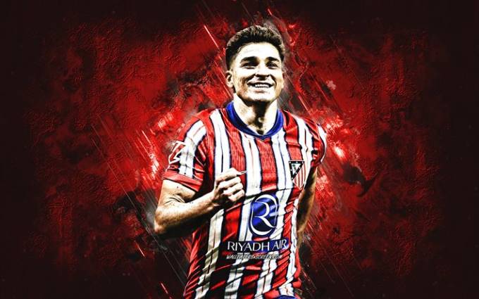 Julian Alvarez đang có mùa giải đầu tiên bùng nổ với Atletico