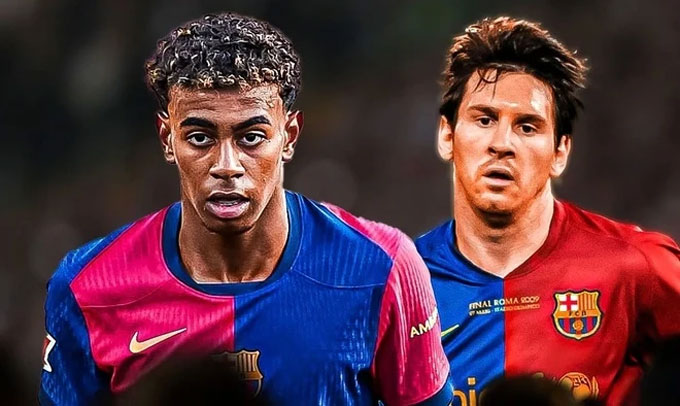 Yamal ngày càng được so sánh với Messi nhiều hơn