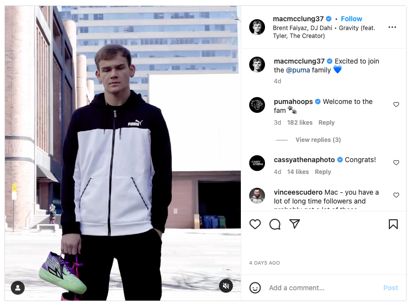 Mac McClung xác nhận việc gia nhập đại gia đình PUMA đúng 1 ngày trước Slam Dunk Contest