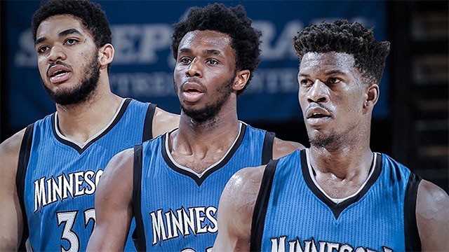 Bộ 3 Town, Wiggins, Butler cùng Teague, Gibson, Crawford đã làm nên đội hình được đánh giá cao của Timberwolves.