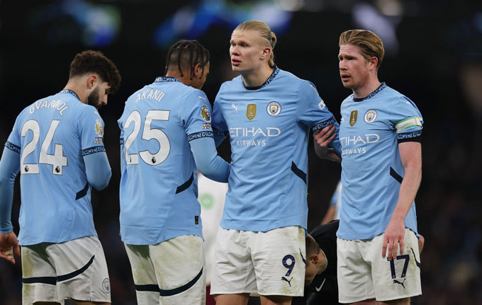Man City đang hướng tới vị trí thứ 5 tại Premier League