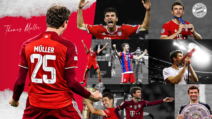 Muller đã giành mọi vinh quang cùng Bayern sau 25 năm gắn bó