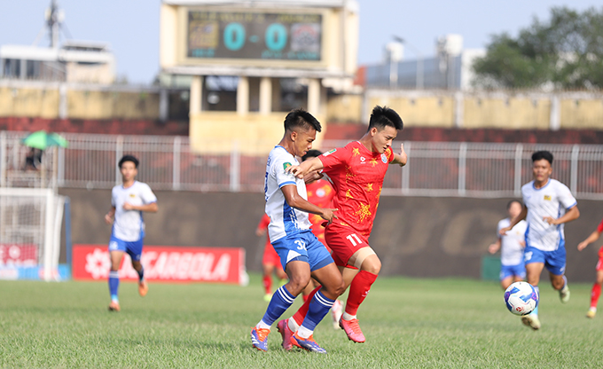 Thanh Nhàn và đồng đội ở PVF-CAND cần lấy lại hình ảnh. Ảnh: Phan Tùng