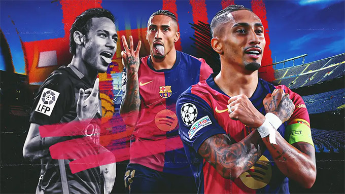Raphinha luôn sẵn sàng hợp tác với Barca và đã thể hiện tình yêu vô bờ bến với CLB xứ Catalan