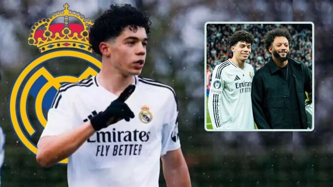 Cậu con trai Enzo Alves của Marcelo đang có cơ hội lên đội một của Real Madrid.
