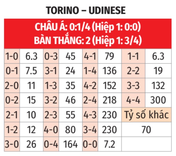 Torino vs Udinese