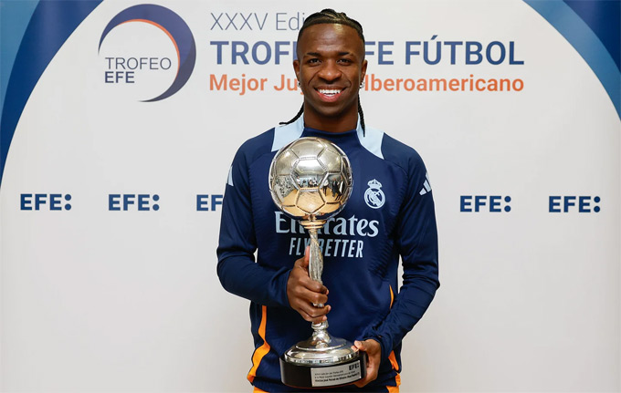 Vinicius sẽ chỉ phải ngồi ngoài 2 trận đấu tại La Liga
